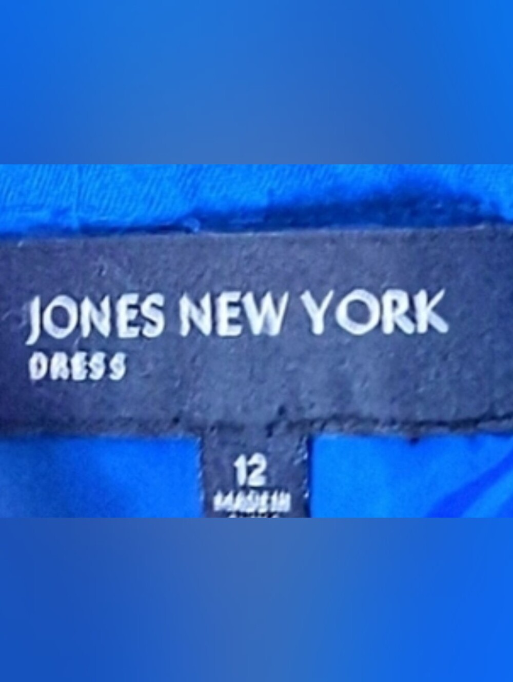 NWOT Jones New York Royal Blue Linen Dress - Picture 5 of 6